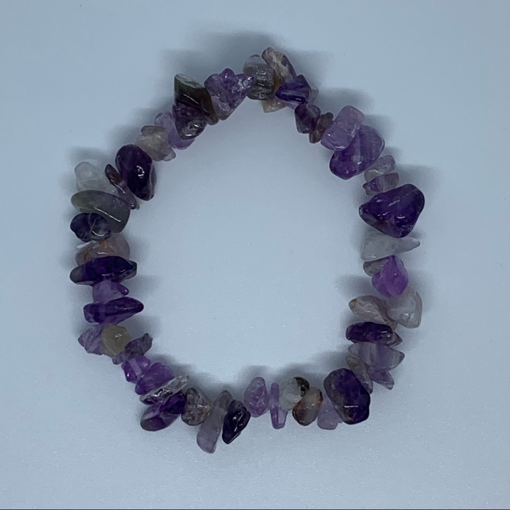 Amethyst Crystal Beaded Bracelet